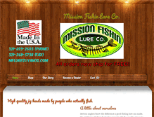 Tablet Screenshot of missionfishinlures.com